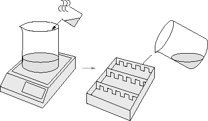電子レンジを使ったアガロースの一般的な溶解方法