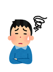 困った顔